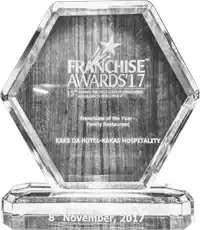 Kake Da Hotel Franchise Award by Franchise India